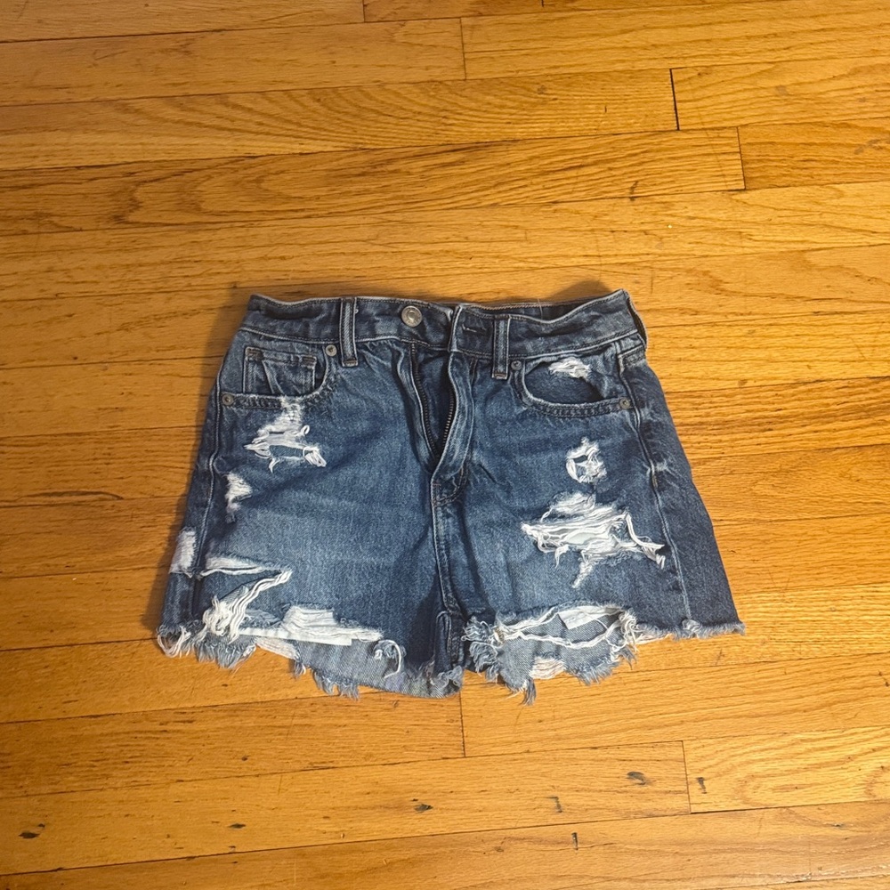 American Eagle Dark Denim Women Shorts